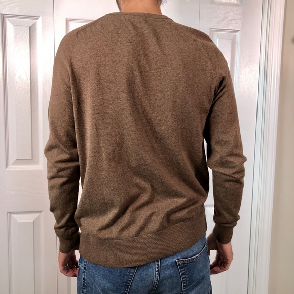 Goodfellow & Co Brown Crewneck Thermal Sweater M - Picture 2 of 6